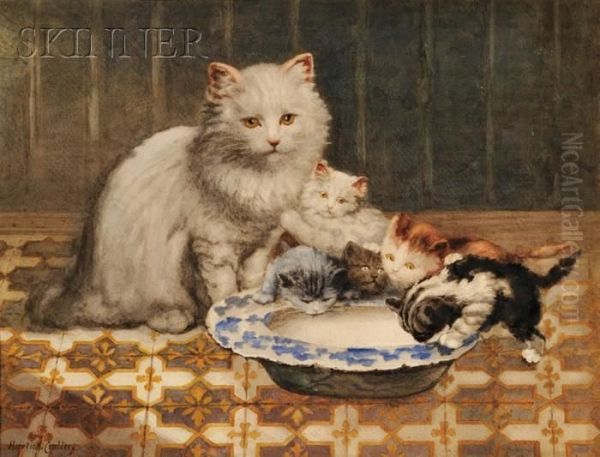 Supper Time Oil Painting by Horatio Henry Couldery