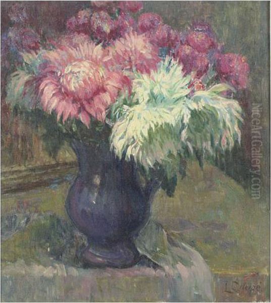 Still Life With Flowers Oil Painting by Louise Coupe