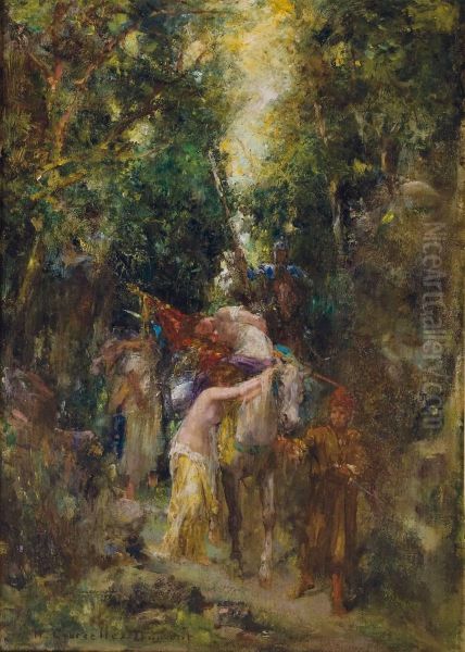 Le Butin Des Vainqueurs Oil Painting by Henri Courselles-Dumont