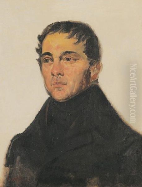 Portrait D'homme Oil Painting by Joseph Desire Court