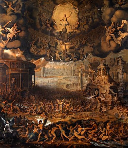 The Last Judgment Oil Painting by Jean I Cousin