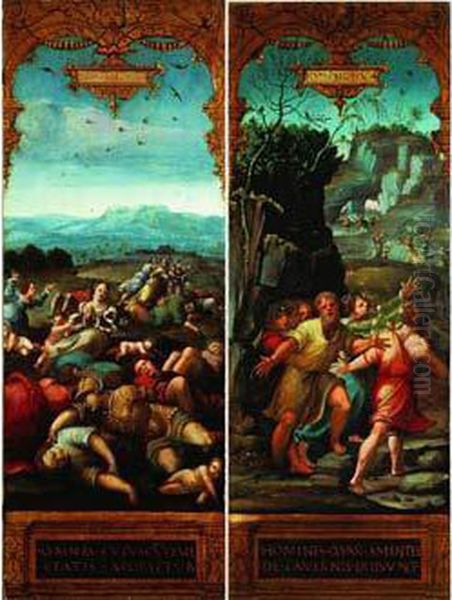 Scenes De L'ancien Testament Oil Painting by Jean Ii Cousin