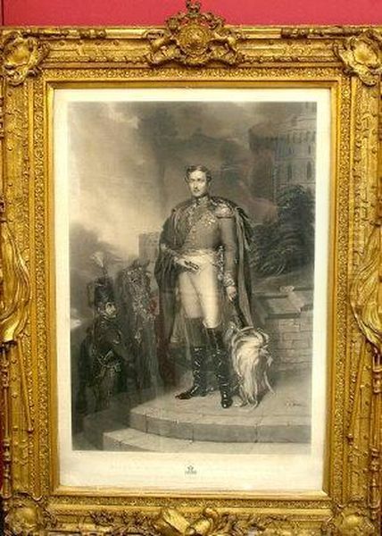 His Royal Highness Prince Albert Oil Painting by Samuel Cousins