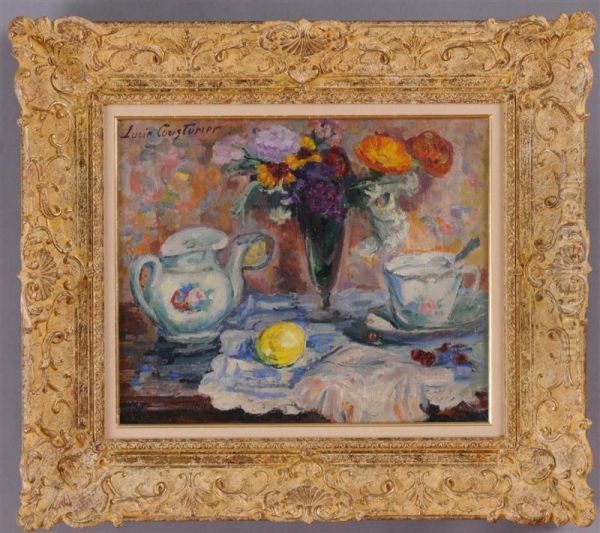 Tea Time Oil Painting by Lucie Cousturier