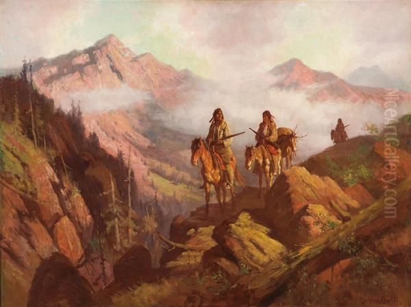 Return From The Hunt Oil Painting by Gordon Coutts