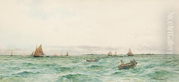 Burnham On Crouch Oil Painting by Charles Edward Cox