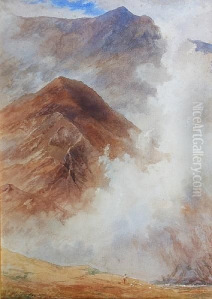 The Carnedd Dafydd Oil Painting by Charles T. Cox