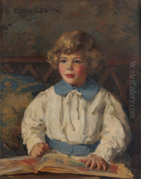 Portrait Of A Young Girl Oil Painting by Louise Howland King Cox