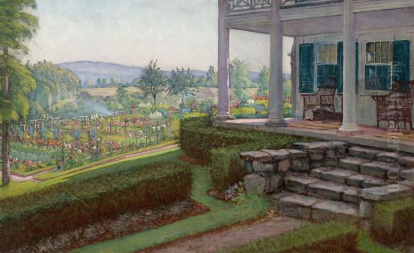 The Front Porch Oil Painting by Walter I. Cox