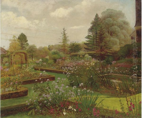 Hodges Garden, East Hampton, New York Oil Painting by Walter I. Cox