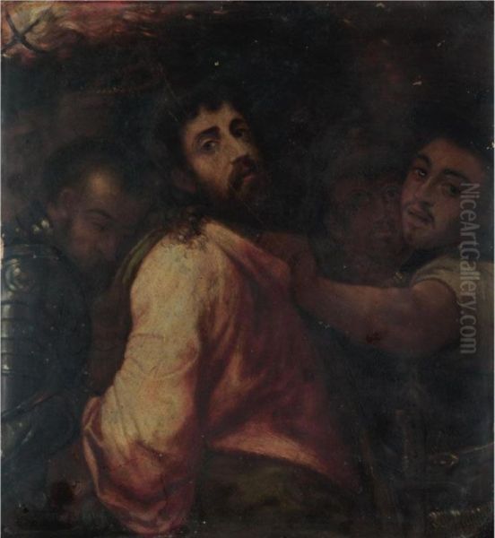 The Arrest Of Christ Oil Painting by Michiel Ii Coxie