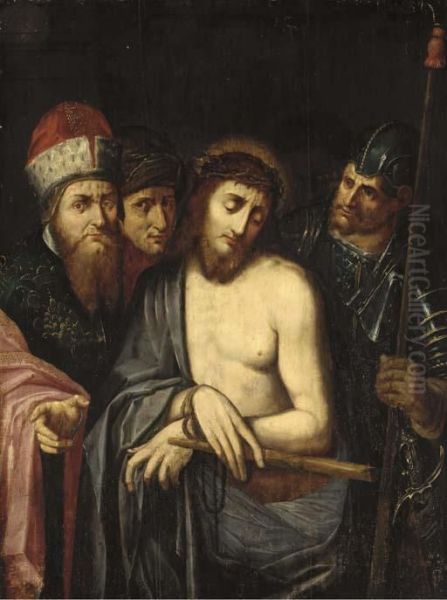 Ecce Homo Oil Painting by Michiel Ii Coxie