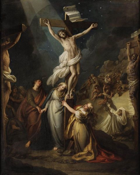 The Crucifixion Oil Painting by Charles-Antoine Coypel