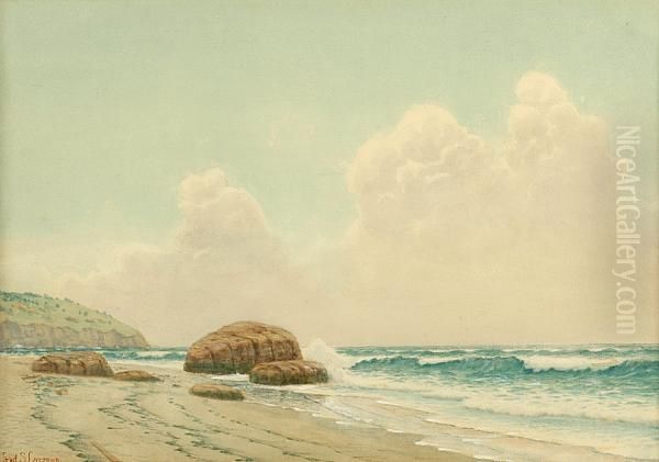 Coastal Breakers Oil Painting by Frederick Schiller Cozzens