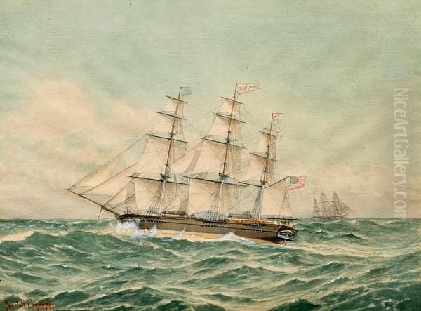 The American Clipper Ship 
Leodes Oil Painting by Frederick Schiller Cozzens