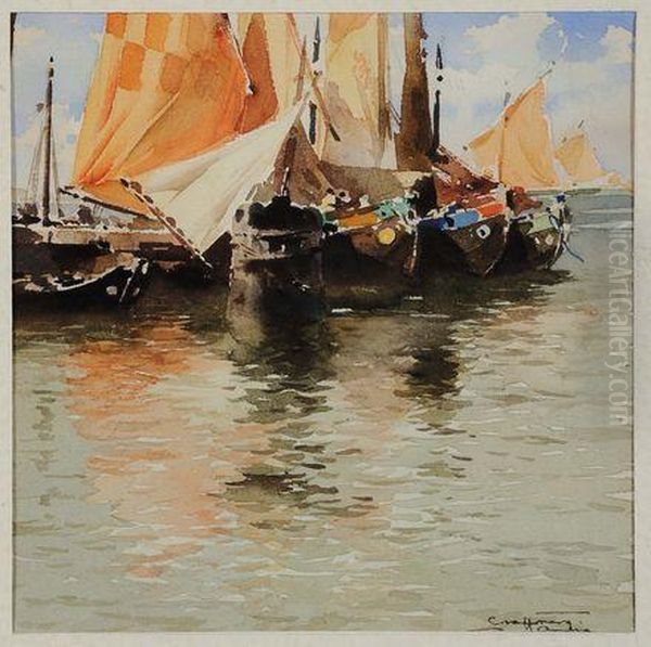 Venezia Oil Painting by Aurelio Craffonara