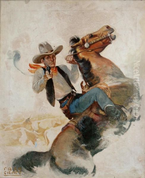 The Lawman Oil Painting by Fred Craft