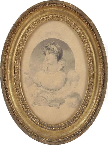 Caroline Amelia Elizabeth Of Brunswick, Later Queen Caroline Oil Painting by William Marshall Craig