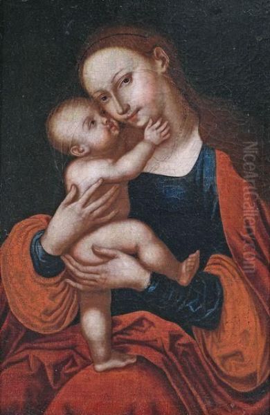 Madonna Mit Dem Kind Oil Painting by Lucas The Elder Cranach