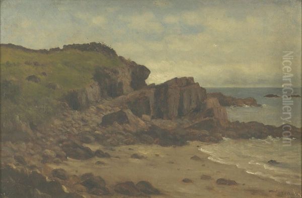 York, Maine 1876 Oil Painting by Christopher P. Cranch