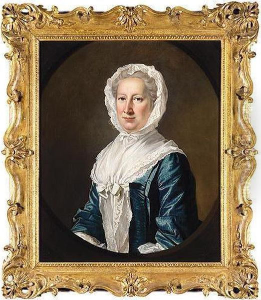 Portrait Of Catherine Fleming, Lady Leicester Oil Painting by James Cranke