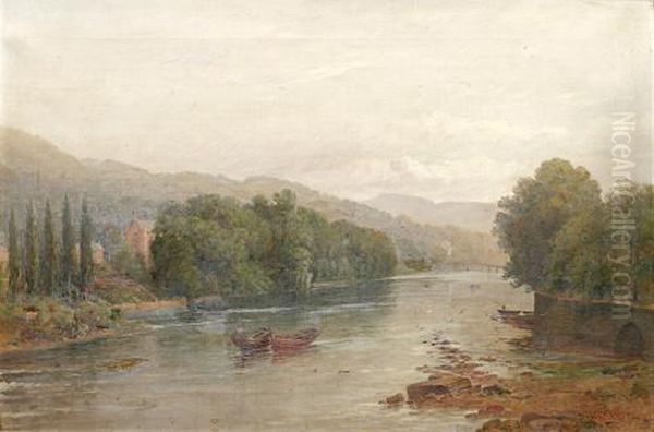 River Tay Oil Painting by James Hall Cranstoun