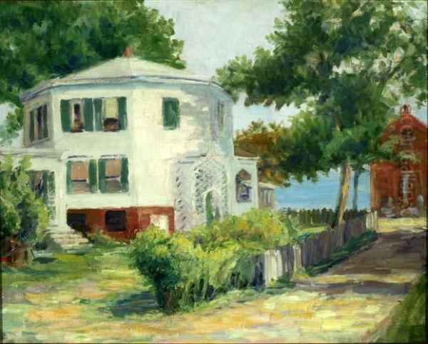 The Octagon House Oil Painting by Benjamin Arthur Cratz