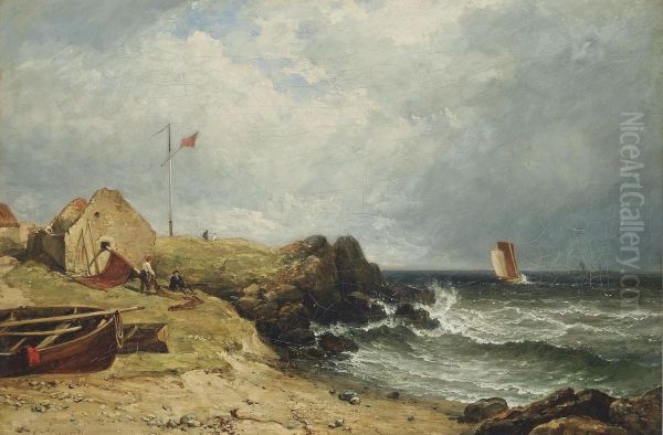 A Freshening Breeze Oil Painting by Edmund Thornton Crawford