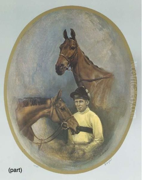 Arkle Oil Painting by Susan F. Crawford