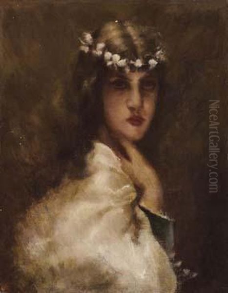 La Sposa Oil Painting by Tranquillo Cremona