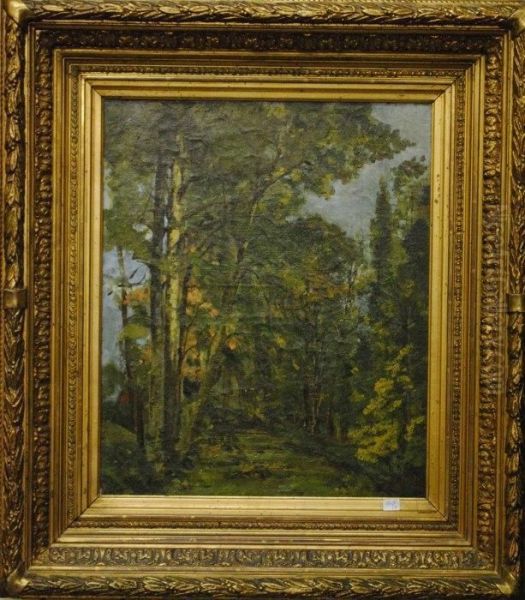 Sous-bois Oil Painting by Louis-Philippe Crepin