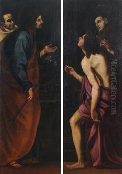 San Giovanni Battista E San Francesco Oil Painting by Daniele Crespi