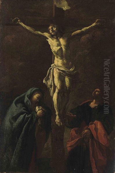 The Crucifixion Oil Painting by Giovanni Battista Crespi Il Cerano