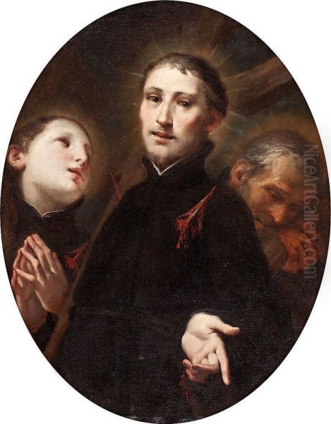 Martires Jesuitas, Probablemente Rodolfo Acquaviva Oil Painting by Giuseppe Maria Crespi