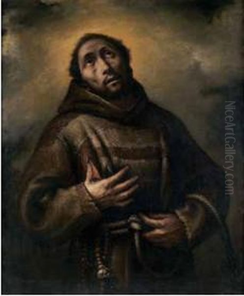 San Francesco Oil Painting by Ortensio Crespi