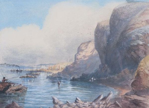 Beach Cove. Oil Painting by William Nichol Cresswell