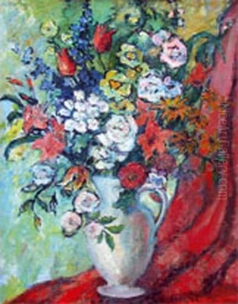 Bouquet De Fleurs Oil Painting by Rene Crevel