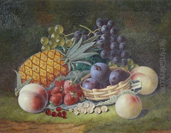 Still Life Of Fruit Oil Painting by George Crisp