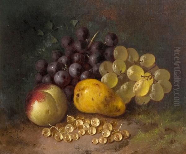 Still Life Of Fruit Oil Painting by George Crisp