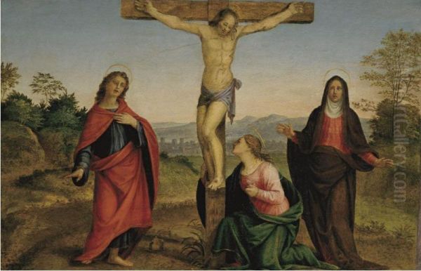 Crucifixion Oil Painting by Francesco Franciabigio