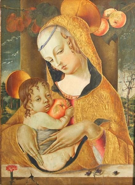 Virgin And Child Oil Painting by Carlo Crivelli