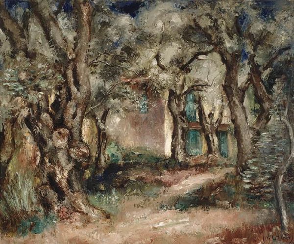 Jardin D'auguste Renoir A Cagnes 5/19 Oil Painting by Jos Croin