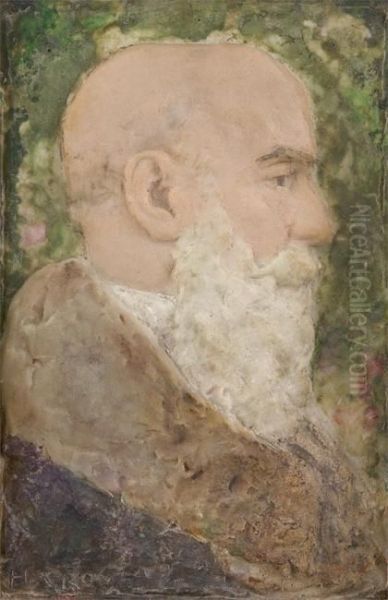 Homme De Profil Oil Painting by Henry Cros