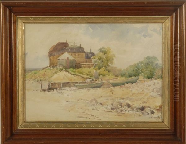 Mansion, Brewster Oil Painting by H.A. Crosby