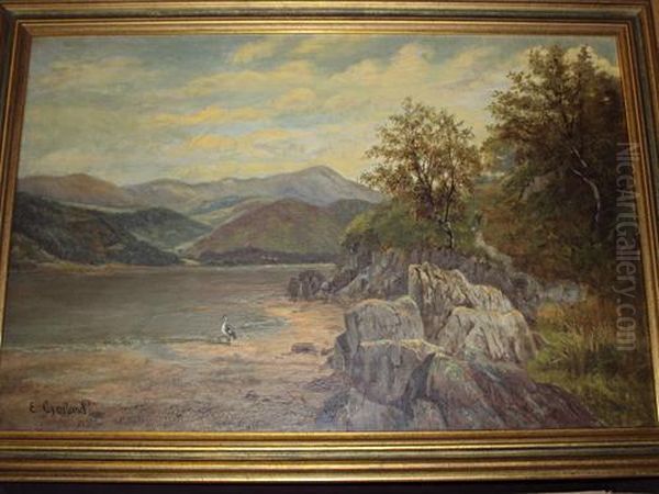 Near Barmouth Oil Painting by Enoch Crosland