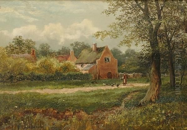 Clifton, Nottinghamshire Oil Painting by Enoch Crosland