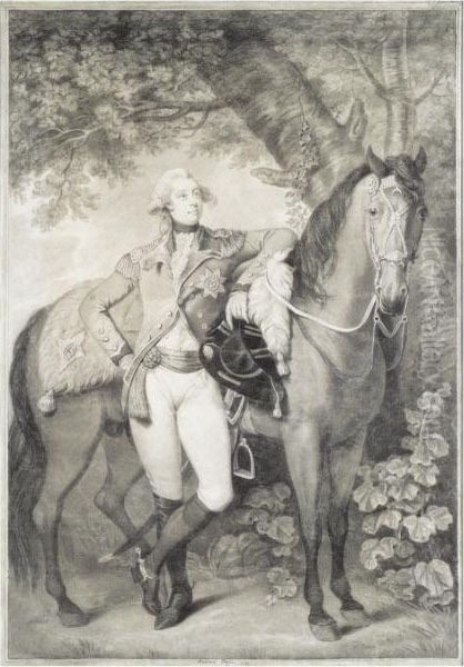 Portrait Of King George Iv Oil Painting by Richard Crosse