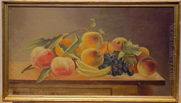 Still Life With Fruit Oil Painting by Otto Crucius