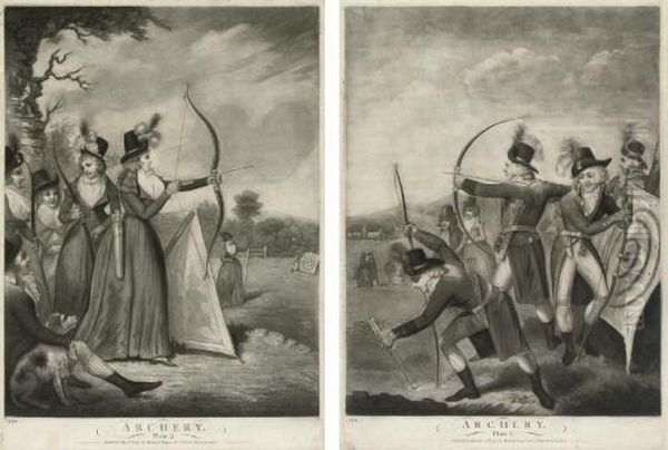 Archery Oil Painting by Isaac Cruikshank