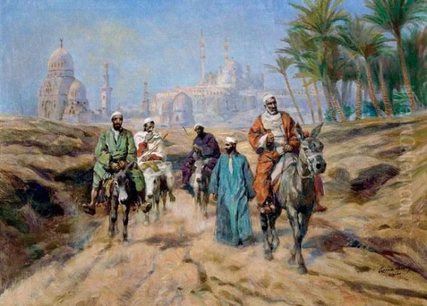 Cairo Oil Painting by Karoly Cserna